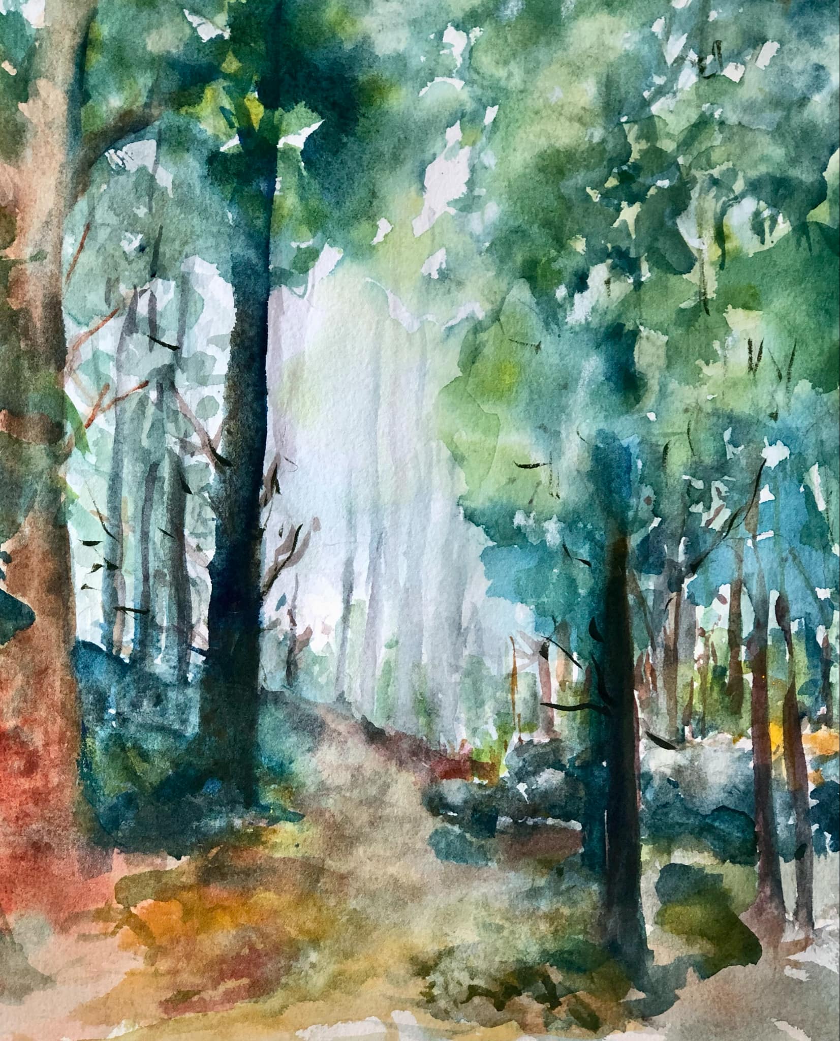 Clara Dennison, Untitled Watercolor